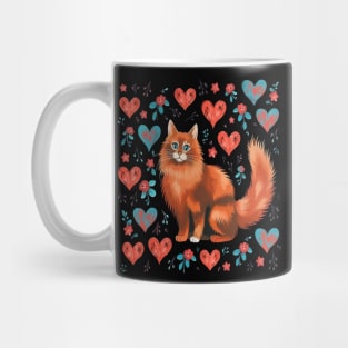 Somali Cat Valentine Day Mug